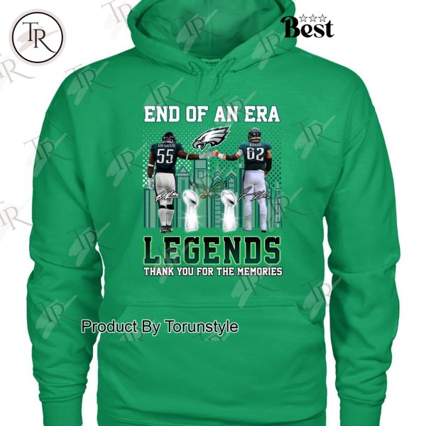 Philadelphia Eagles End Of An Era Legends Thank You For The Memories Limited Edition T-Shirt