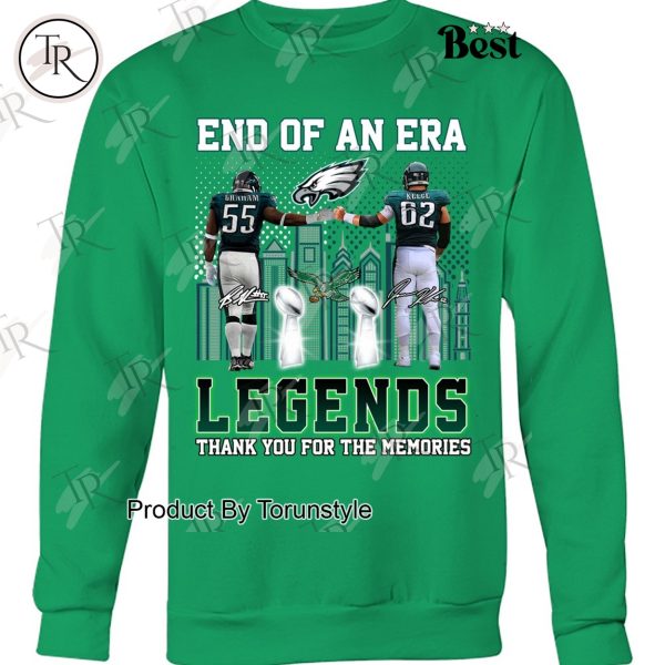 Philadelphia Eagles End Of An Era Legends Thank You For The Memories Limited Edition T-Shirt