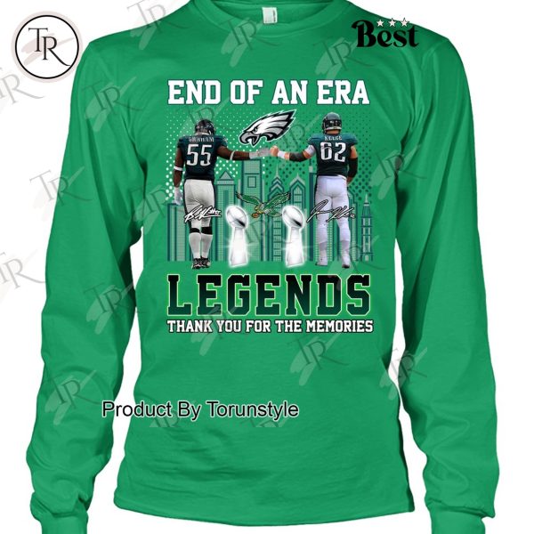 Philadelphia Eagles End Of An Era Legends Thank You For The Memories Limited Edition T-Shirt