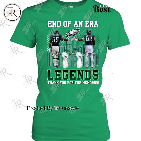 Philadelphia Eagles End Of An Era Legends Thank You For The Memories Limited Edition T-Shirt