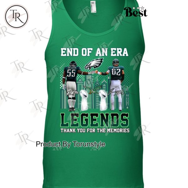 Philadelphia Eagles End Of An Era Legends Thank You For The Memories Limited Edition T-Shirt