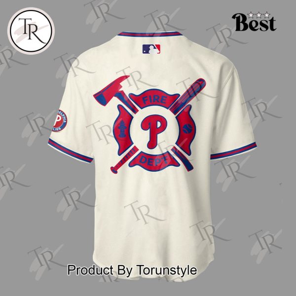 Philadelphia Phillies Firefighter Appreciation Night 2025 Limited Edition Baseball Jersey