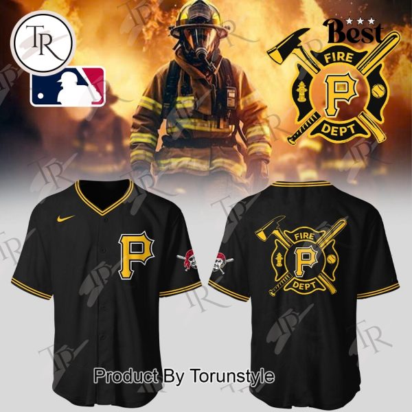 Pittsburgh Pirates 2025 Firefighter Appreciation Night Limited Edition Baseball Jersey