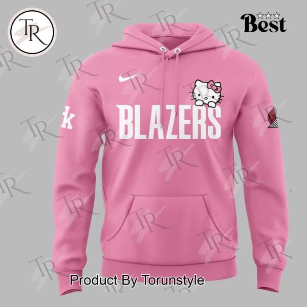 Portland Trail Blazers 2025 Hello Kitty Night Hoodie