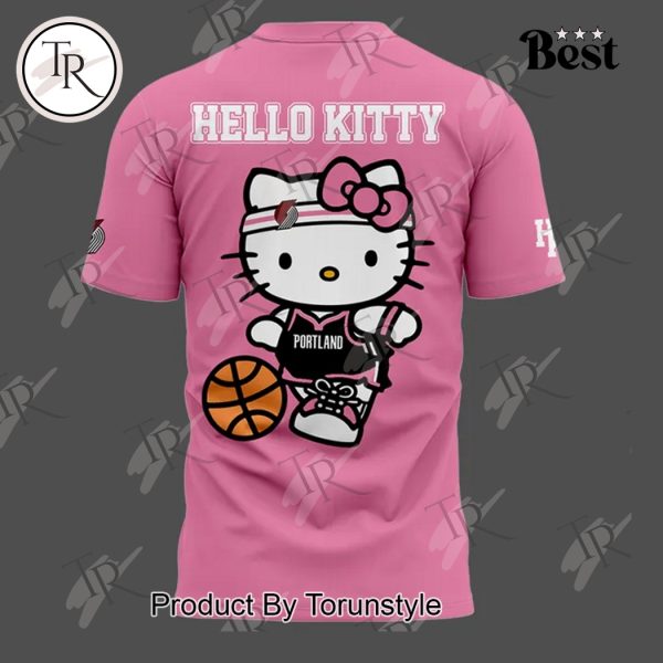 Portland Trail Blazers 2025 Hello Kitty Night Hoodie