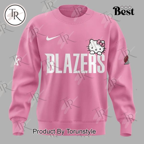 Portland Trail Blazers 2025 Hello Kitty Night Hoodie