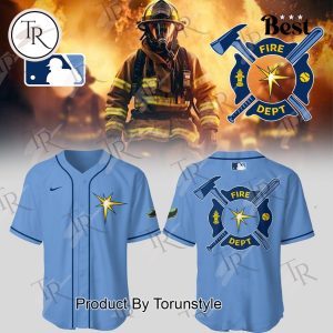 Tampa Bay Rays 2025 Firefighter Appreciation Night Limited Edition Baseball Jersey – Blue