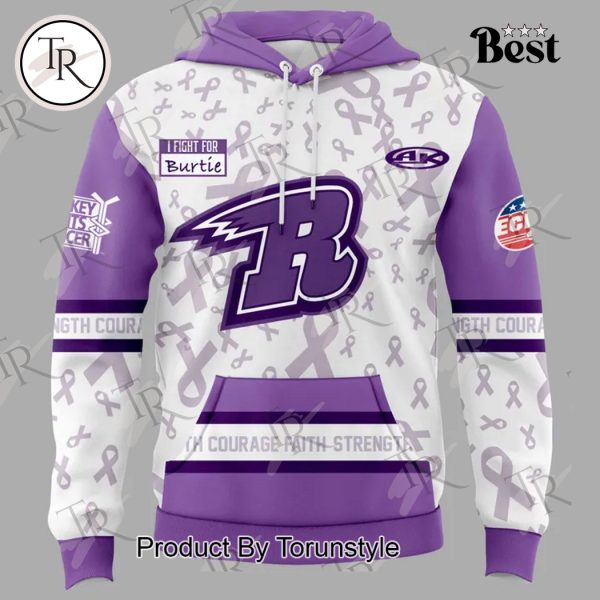 Rapid City Rush Hockey Fights Cancer 2025 Limited Edition Hoodie