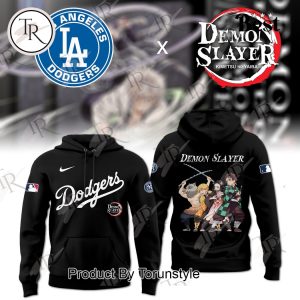 Los Angeles Dodgers Demon Slayer 2025 Limited Edition Hoodie – Black