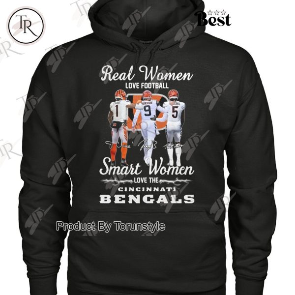 Real Women Love Football Smart Women Love The Cincinnati Bengals Limited Edition T-Shirt