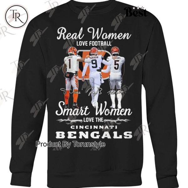 Real Women Love Football Smart Women Love The Cincinnati Bengals Limited Edition T-Shirt