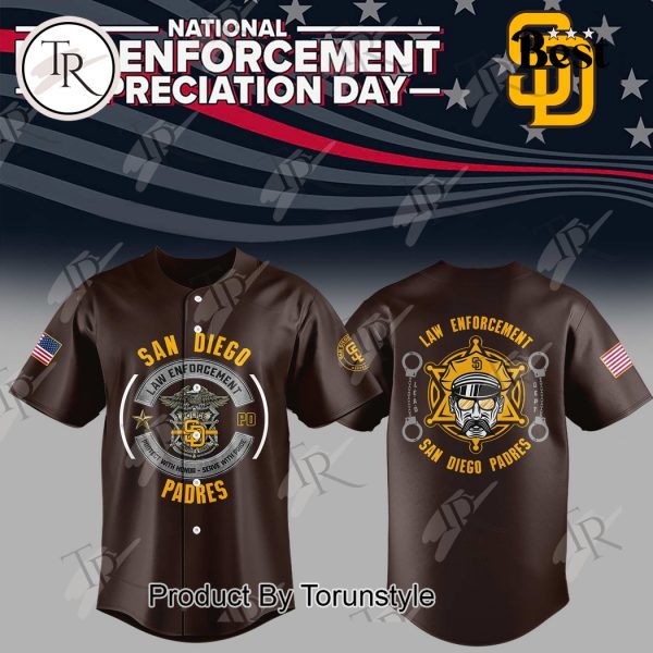 San Diego Padres 2025 National Law Enforcement Appreciation Day Limited Edition Baseball Jersey