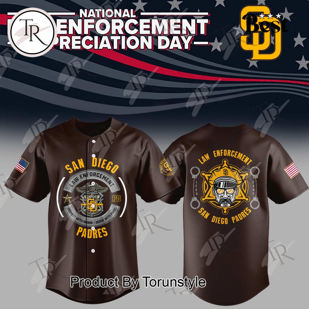 San Diego Padres 2025 National Law Enforcement Appreciation Day Limited Edition Baseball Jersey San Diego Padres 2025 National Law Enforcement Appreciation Day Limited Edition Baseball Jersey
