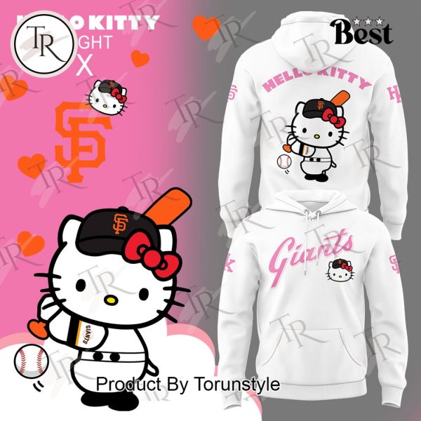 San Francisco Giants 2025 Hello Kitty Night Hoodie