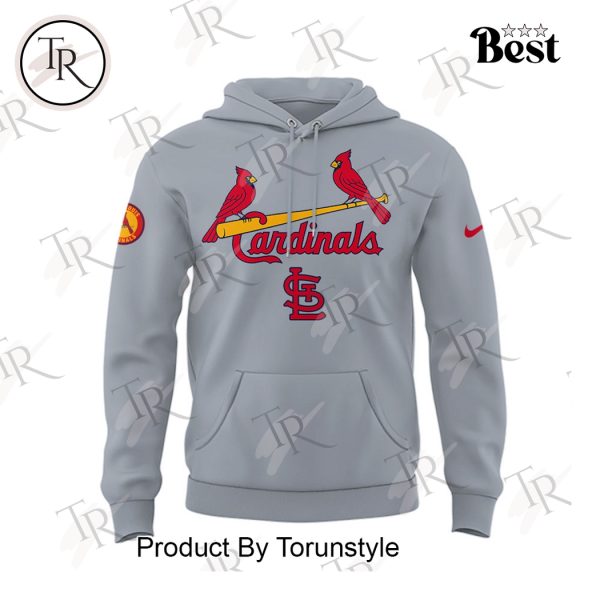 St. Louis Cardinals Firefighter Appreciation Night 2025 Limited Edition Hoodie – Grey