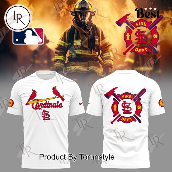 St. Louis Cardinals Firefighter Appreciation Night 2025 Limited Edition Hoodie – White