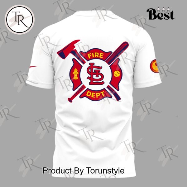 St. Louis Cardinals Firefighter Appreciation Night 2025 Limited Edition Hoodie – White