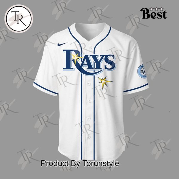 Tampa Bay Rays 2025 Firefighter Appreciation Night Limited Edition Baseball Jersey – White