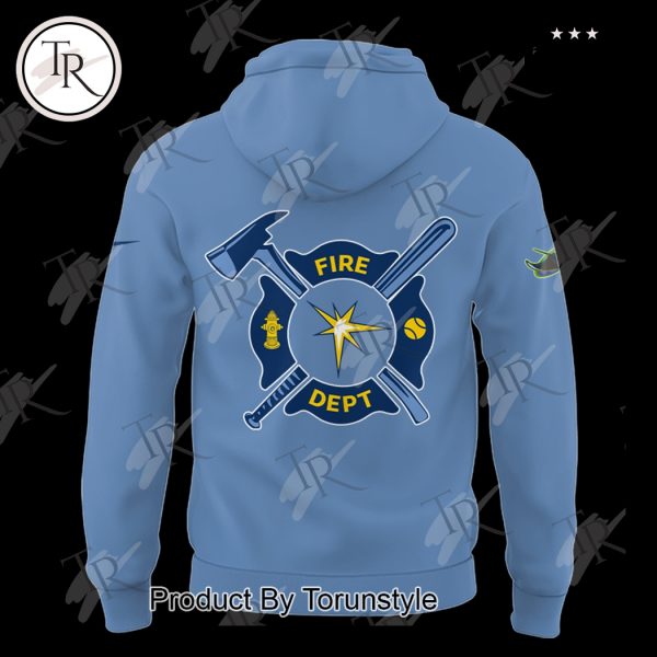 Tampa Bay Rays 2025 Firefighter Appreciation Night Limited Edition Hoodie – Blue