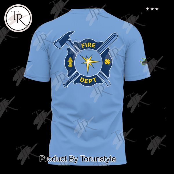 Tampa Bay Rays 2025 Firefighter Appreciation Night Limited Edition Hoodie – Blue