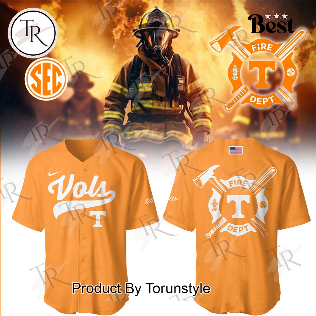 Tennessee Volunteers 2025 Firefighter Appreciation Night Limited Edition Baseball Jersey - Orange Tennessee Volunteers 2025 Firefighter Appreciation Night Limited Edition Baseball Jersey - Orange