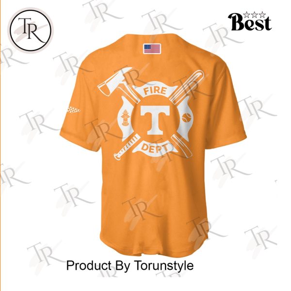 Tennessee Volunteers 2025 Firefighter Appreciation Night Limited Edition Baseball Jersey – Orange