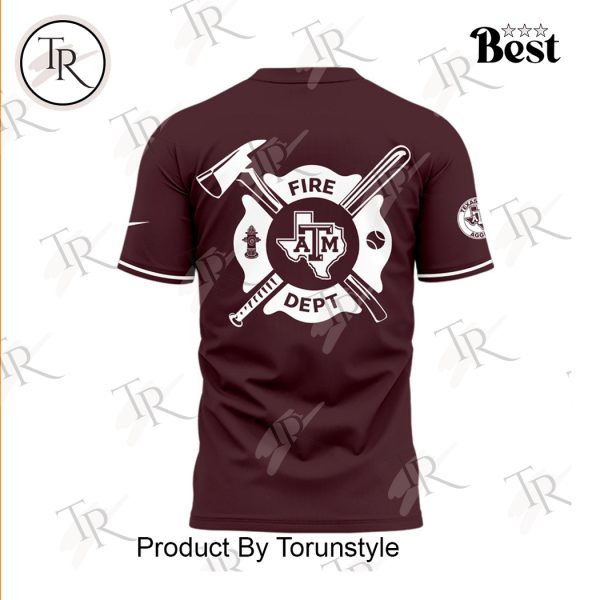 Texas A&M Aggies Baseball 2025 Firefighter Appreciation Night Limited Edition Hoodie – Red