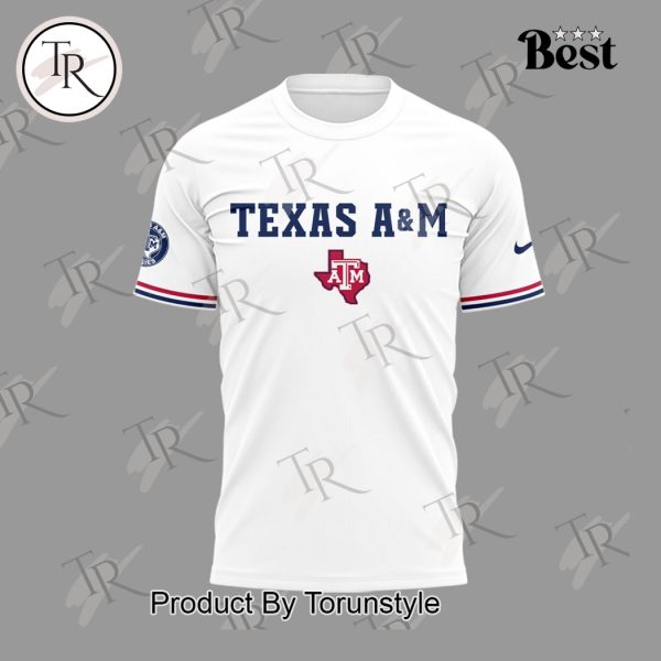 Texas A&M Aggies Baseball 2025 Firefighter Appreciation Night Limited Edition Hoodie – White