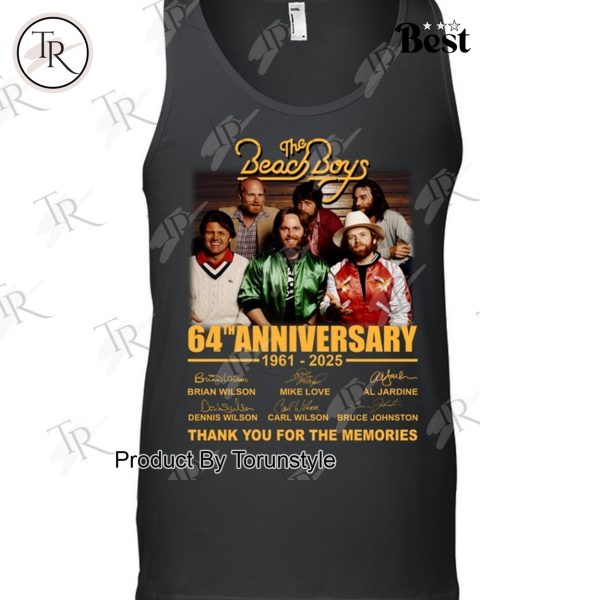 The Beach Boys 64th Anniversary 1961-2025 Thank You For The Memories T-Shirt