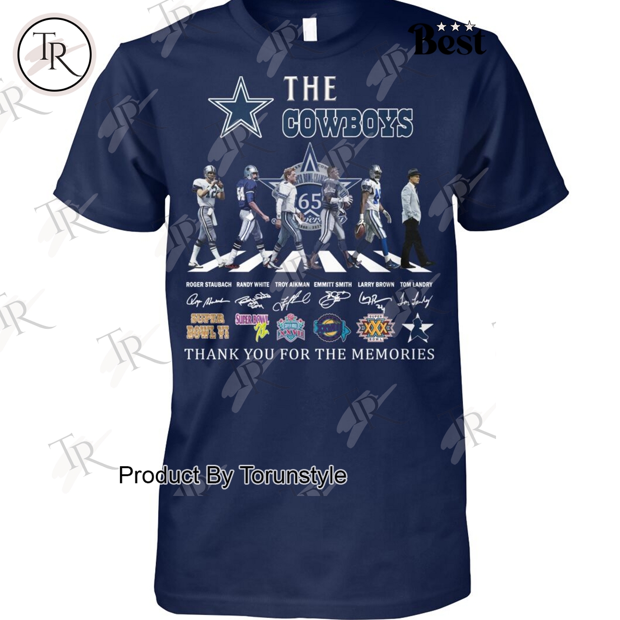 The Cowboys 65th 1960-2025 Thank You For The Memories Limited Edition T-Shirt The Cowboys 65th 1960-2025 Thank You For The Memories Limited Edition T-Shirt