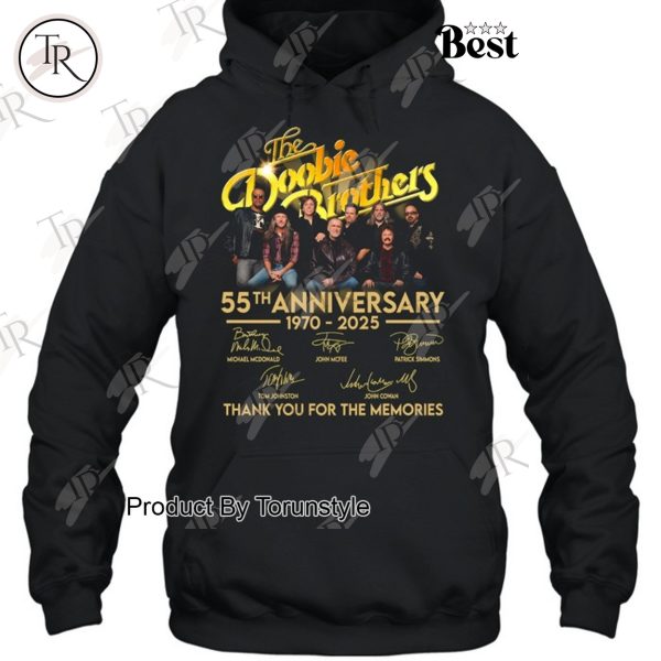 The Doobie Brothers 55th Anniversary 1970-2025 Thank You For The Memories T-Shirt