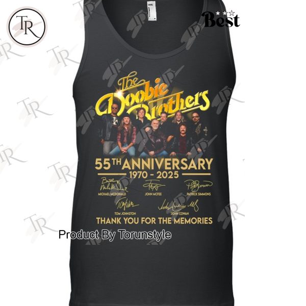The Doobie Brothers 55th Anniversary 1970-2025 Thank You For The Memories T-Shirt