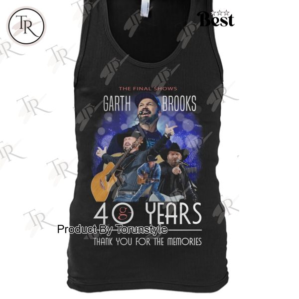 The Final Shows Garth Brooks 40 Years 1985-2025 Thank You For The Memories T-Shirt
