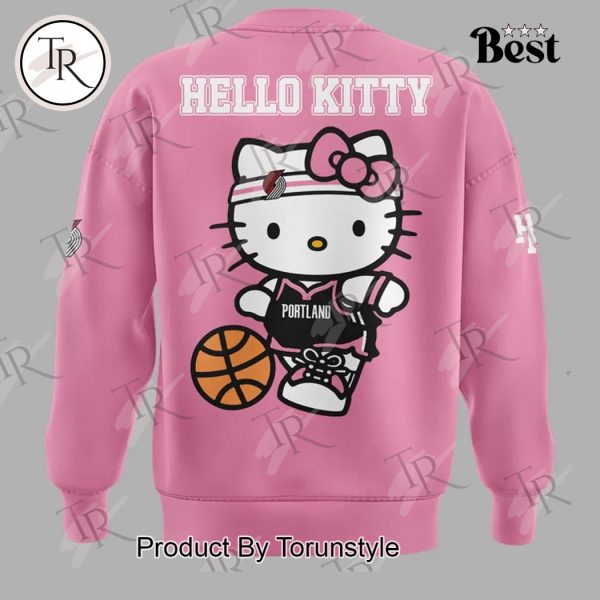 Portland Trail Blazers 2025 Hello Kitty Night Hoodie