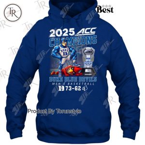 2025 ACC Champions Duke Blue Devils Men’s Basketball Limited Edition T-Shirt