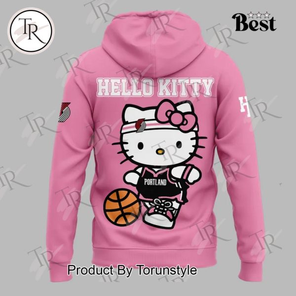 Portland Trail Blazers 2025 Hello Kitty Night Hoodie