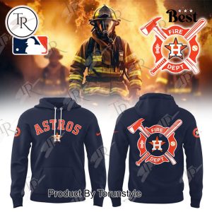 Houston Astros 2025 Firefighter Appreciation Night Limited Edition Hoodie – Blue