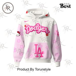 2025 Los Angeles Dodgers Hello Kitty Night Happy Girls Day Special Edition Hoodie