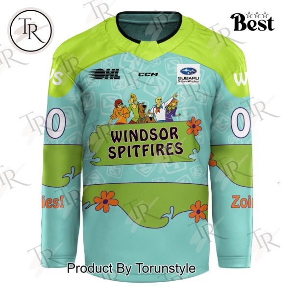 Windsor Spitfires x Scooby Doo Uniform New Edition Custom Name Hockey Jersey