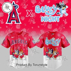 Los Angeles Angels Bluey Night 2025 Baseball Jersey