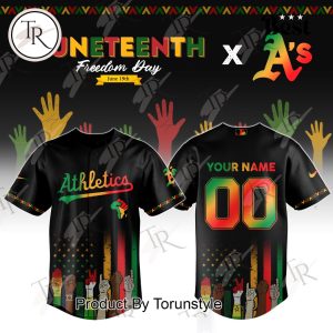 Athletics X Juneteenth Freedom Day 2025 Custom Name Limited Edition Baseball Jersey