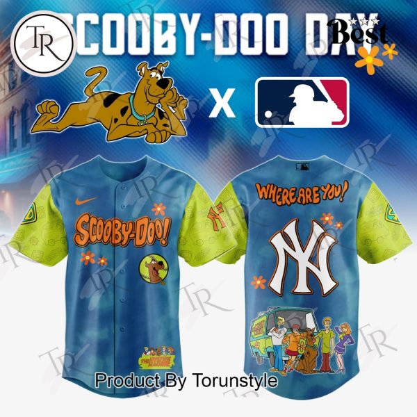 New York Yankees X Scooby Doo Day 2025 Where Are You! Limited Edition Baseball Jersey