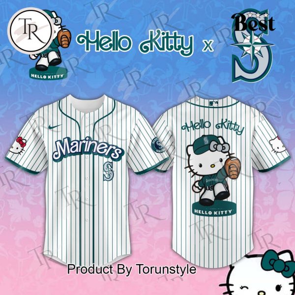 Seattle Mariners x Hello Kitty Night 2025 Special Edition Baseball Jersey