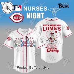 Cincinnati Reds X Mickey Mouse Just A Nurse Who Loves 2025 Limited Edition Baseball Jersey