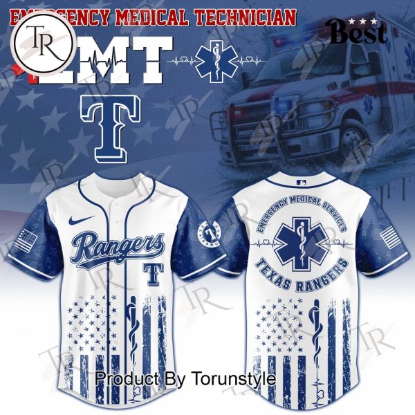 Texas Rangers X Emergency Medical Technician Appreciation Night 2025 Limited Edition Baseball Jersey