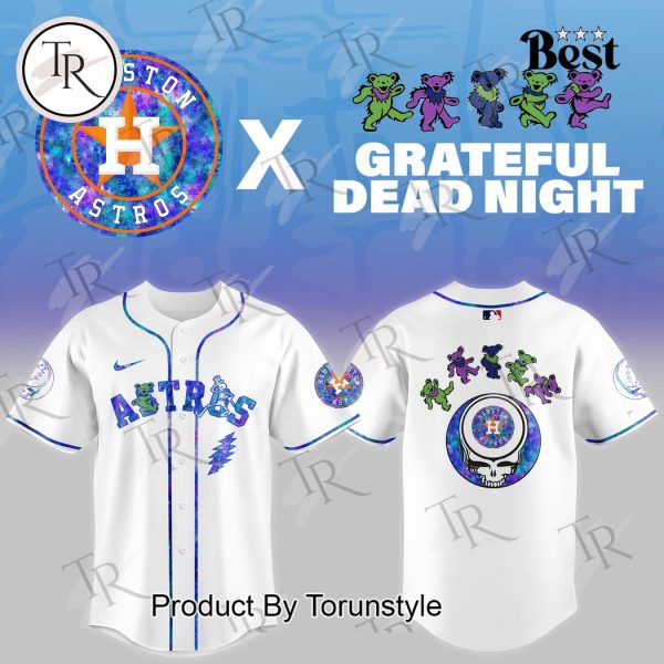 Houston Astros X Grateful Dead Night Game 2025 Limited Edition Baseball Jersey