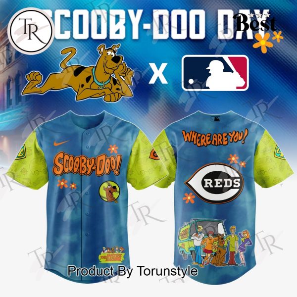 Cincinnati Reds X Scooby Doo Day 2025 Where Are You! Limited Edition Baseball Jersey
