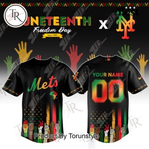 New York Mets X Juneteenth Freedom Day 2025 Custom Name Limited Edition Baseball Jersey