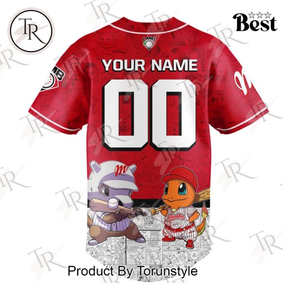 Diablos Rojos Del Mexico 2025 Pokemon Custom Name Limited Edition Baseball Jersey