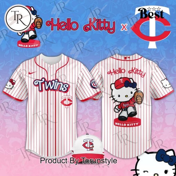 Minnesota Twins x Hello Kitty Night 2025 Special Edition Baseball Jersey